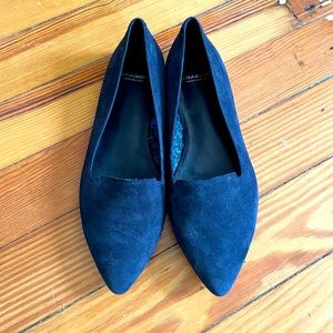 VAGABOND Chic, Navy Blue, Suede Pointed Loafers / SZ: 37